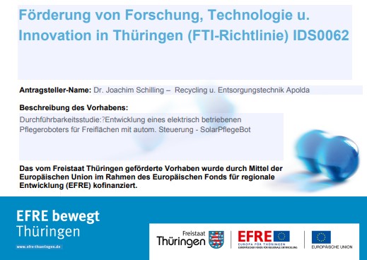 Gefördert durch den Freistaat Thüringen aus Mitteln des Europäischen Fonds für regionale Entwicklung (EFRE)